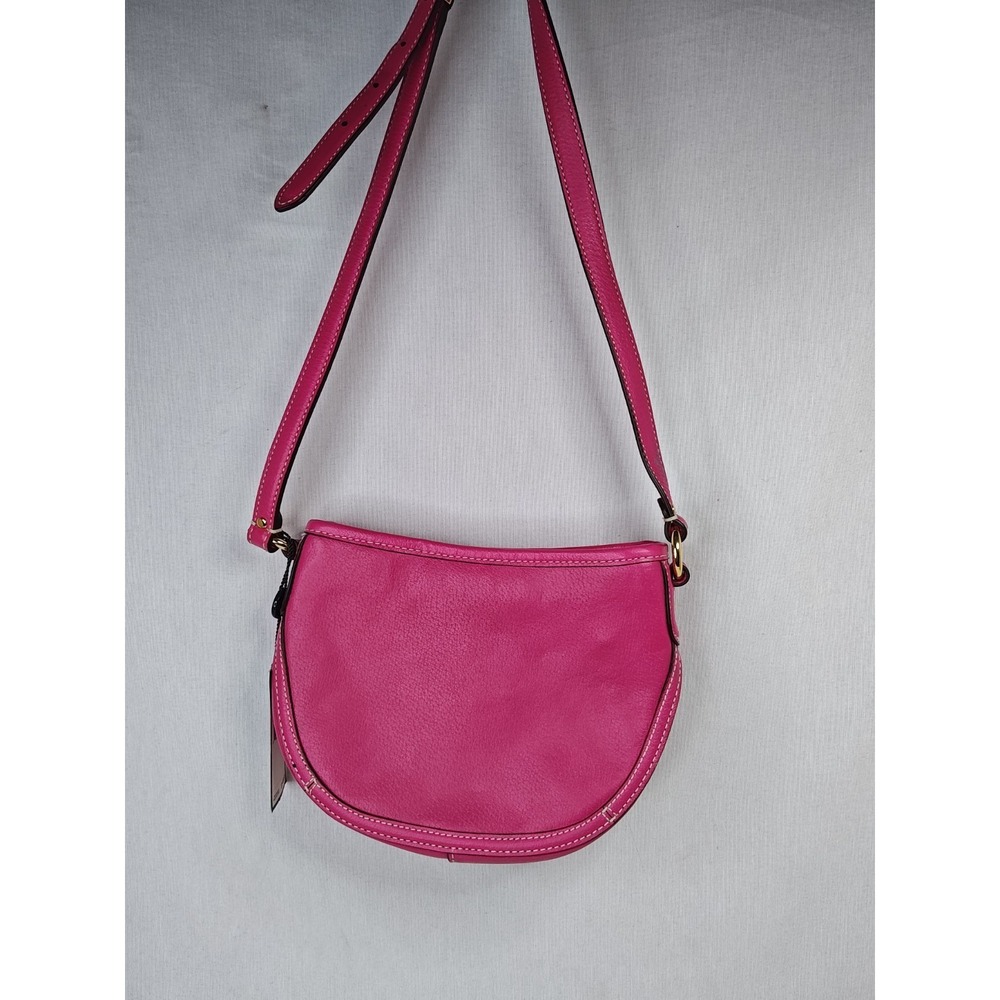 Lauren Ralph Lauren Thurlow Mini Crossbody Bag Aruba Pink Leather Handbag NWT - Picture 2 of 16